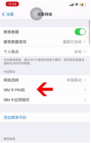 察哈尔右翼后苹果14维修网分享如何给iPhone14的SIM卡设置密码 